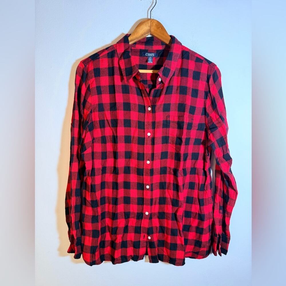 Classic Red and Black Plaid Men's Shirt